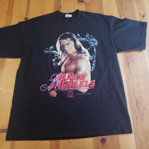 Vintage Other - Vintage WWF Shawn Michaels Single Stitch Cotton T-Shirt WWE 1997 90s Wrestling